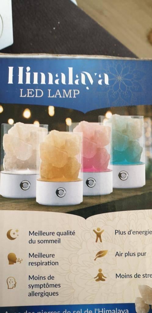 usb zout lamp zoutlamp himalaya blok blokjes color changing, Huis en Inrichting, Lampen | Tafellampen, Nieuw, Minder dan 50 cm