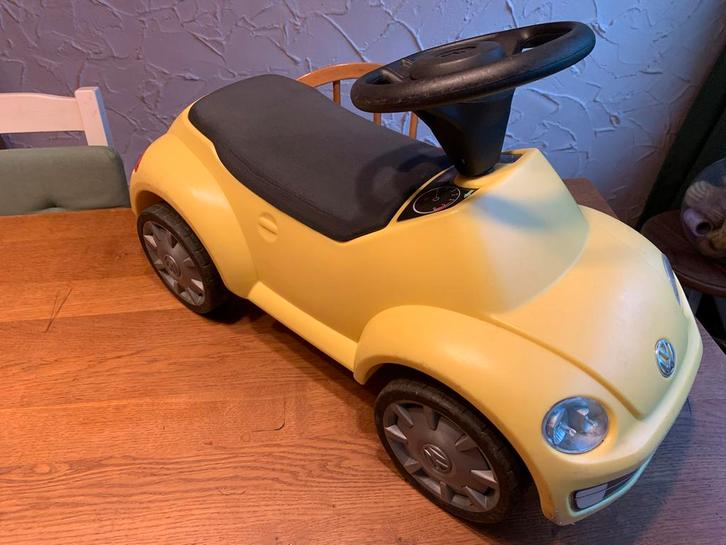 Gele Loopauto Volkswagen new Beetle, Kinderen en Baby's, Speelgoed | Buiten | Voertuigen en Loopfietsen, Gebruikt, Loopvoertuig