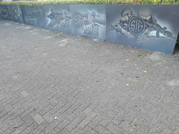 SIG Sauer Reclame Bord Foto Militair Pistol Gun s Army Leger beschikbaar voor biedingen