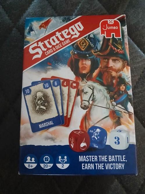 Stratego Card & Dice Game - Jumbo - Zo goed als nieuw, Hobby en Vrije tijd, Gezelschapsspellen | Kaartspellen, Zo goed als nieuw