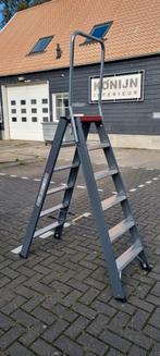 Altrex Pro Falco 6 Treden Dubbel - ZGAN!, Doe-het-zelf en Verbouw, Ladders en Trappen, Ophalen, Zo goed als nieuw, Trap, 2 tot 4 meter