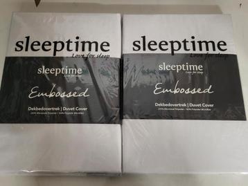 2x Sleeptime Montre Negro White Dekbedovertrek 140x200/220 beschikbaar voor biedingen