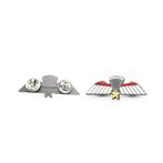 Miniatuur metalen parawing C (KCT/MARSOF) gala, Ophalen of Verzenden, Landmacht, Nederland, Lintje, Medaille of Wings