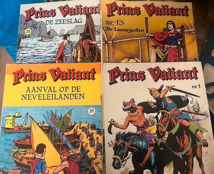 4 stripboeken Prins Valiant stripboeken Hal Foster (Semic), Boeken, Strips | Comics, Zo goed als nieuw, Meerdere comics, Europa
