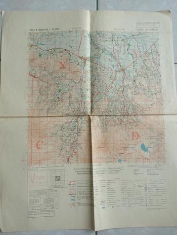Stafkaart Nederlands Indië - TJIPIARAJ beschikbaar voor biedingen