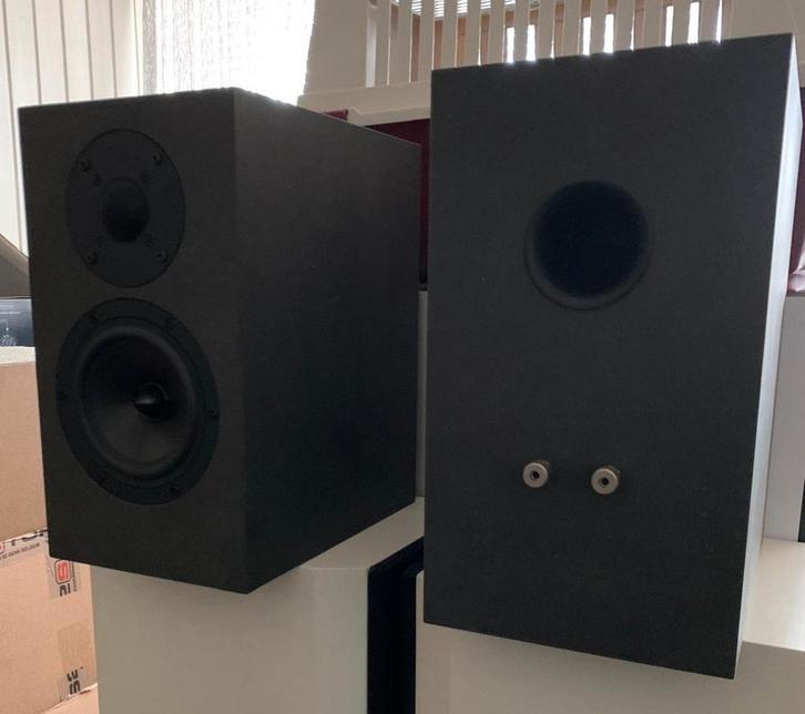 Zelfbouw luidsprekers 2-way (Mundorf / Dayton), Audio, Tv en Foto, Luidsprekers, Zo goed als nieuw, Front, Rear of Stereo speakers