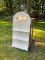 Champagnebord met 'Cheers' Neon Verlichting, Ophalen of Verzenden