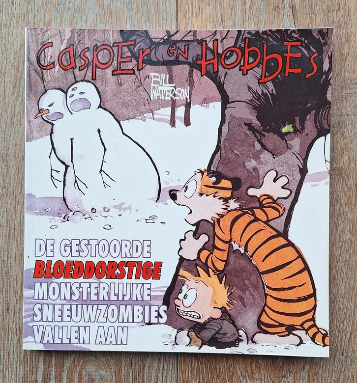 Casper en Hobbes nr.7 "De gestoorde bloeddorstige....", Boeken, Stripboeken, Gelezen, Eén stripboek, Ophalen of Verzenden