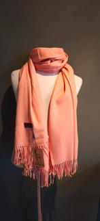 Alpaca sjaal Zalm, 180x70cm, Kleding | Dames, 5405as, Maat 46/48 (XL) of groter, Nieuw, Ophalen of Verzenden