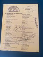Sun records sheet lp catalog johnny cash signature’s, Ophalen of Verzenden, Zo goed als nieuw, Cd of Plaat