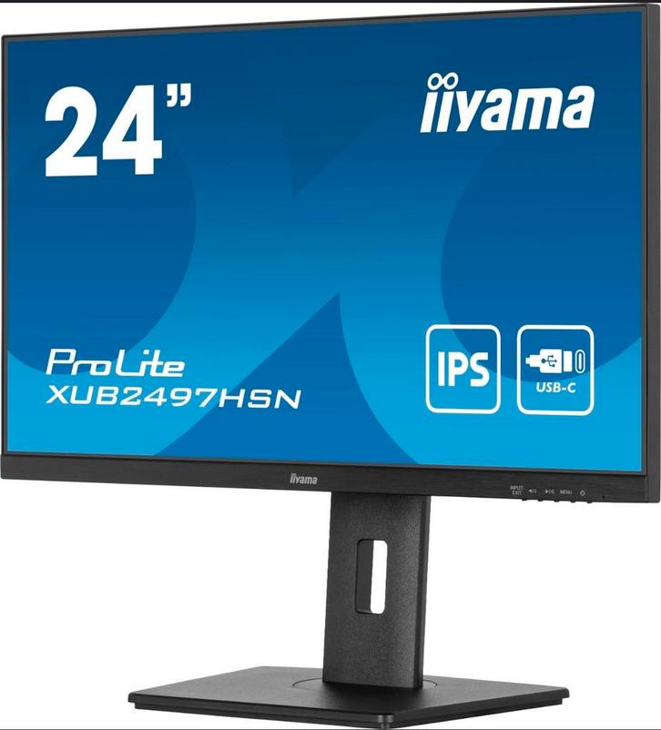 Iiyama ProLite XUB2497HSN - 24 inch Full HD IPS Monitor, Computers en Software, Monitoren, Zo goed als nieuw, 61 t/m 100 Hz, DisplayPort
