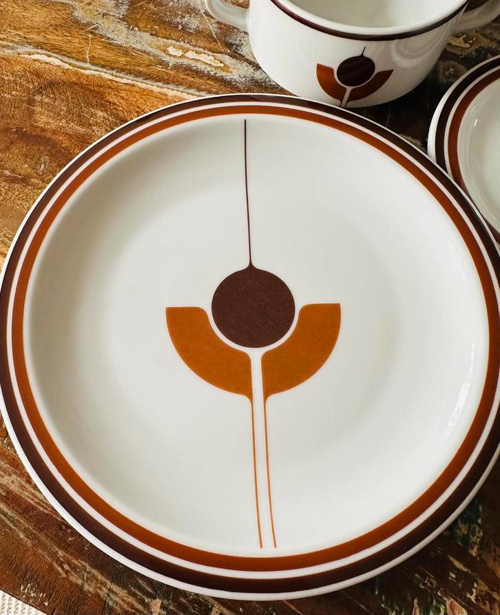 Vintage Mosa Maastricht borden 24x, Huis en Inrichting, Keuken | Servies, Zo goed als nieuw, Bord(en), Overige stijlen, Porselein