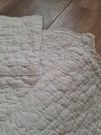 Brocante witte kanten sprei. Kleedt. Plaid. Clayre en Eef., Ophalen of Verzenden, Zo goed als nieuw, Rechthoekig