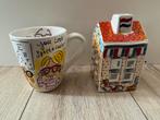 2 beschadigde blond Amsterdam items, Huis en Inrichting, Keuken | Servies, Gebruikt, Blond Amsterdam, Ophalen of Verzenden, Kop(pen) en/of Schotel(s)