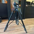 Manfrotto statief + kop, Verzenden, Gebruikt, Driepoot