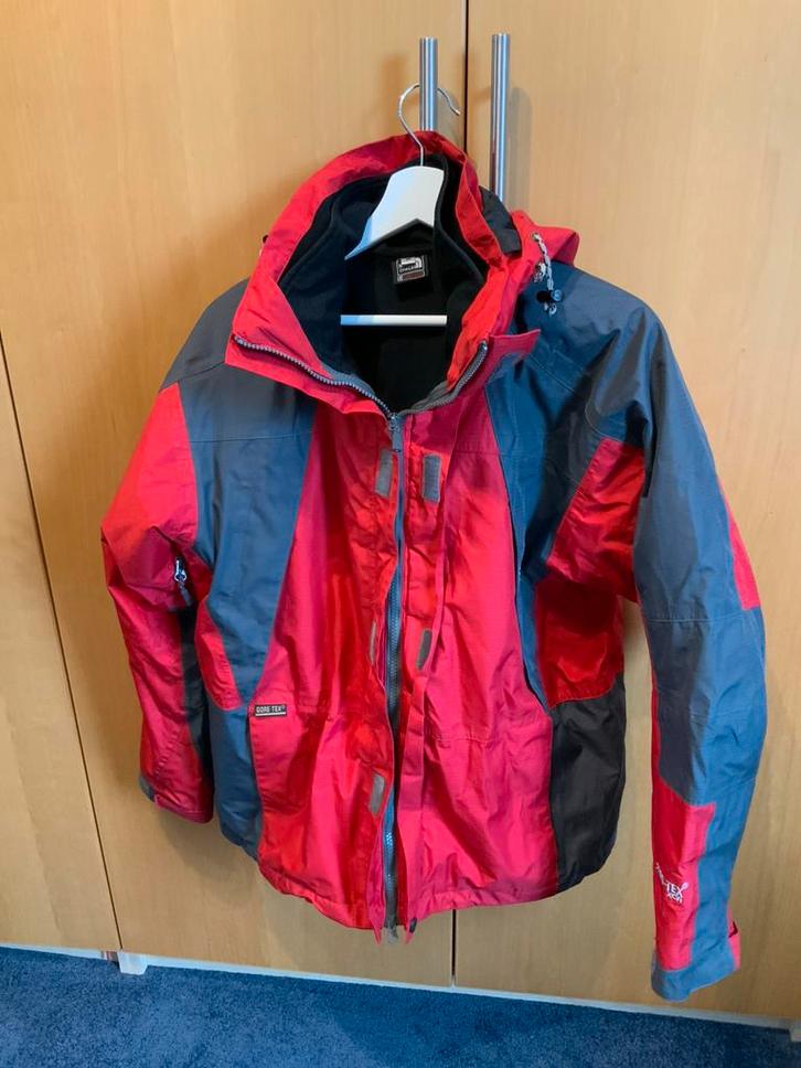 Mooie 3-in-1 Jas north face maat M rood/ grijs, Kleding | Heren, Jassen | Winter, Gedragen, Overige maten, Rood, Ophalen of Verzenden