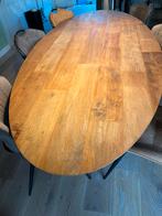 Teakhouten eettafel met aluminium onderstel (240x110cm), Huis en Inrichting, Tafels | Eettafels, Ophalen, 100 tot 150 cm, Teakhout