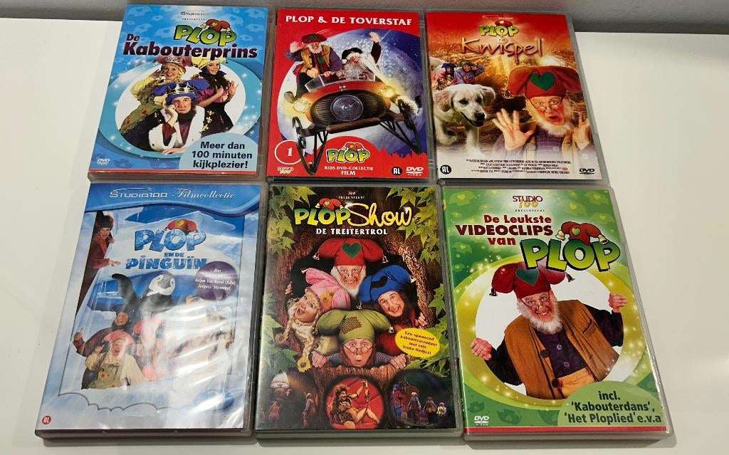 6 DVD's Plop, Alle leeftijden, Ophalen of Verzenden, Zo goed als nieuw