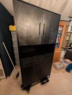 Zwarte Pronto woonkamerkast - Zo goed als nieuw!, Huis en Inrichting, Kasten | Kledingkasten, Ophalen, Metaal, 50 tot 100 cm, Zo goed als nieuw