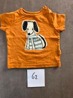 HEMA shirt oranje met hond maat 62 nooit gedragen, Verzenden, Nieuw, Jongetje of Meisje, Shirtje of Longsleeve