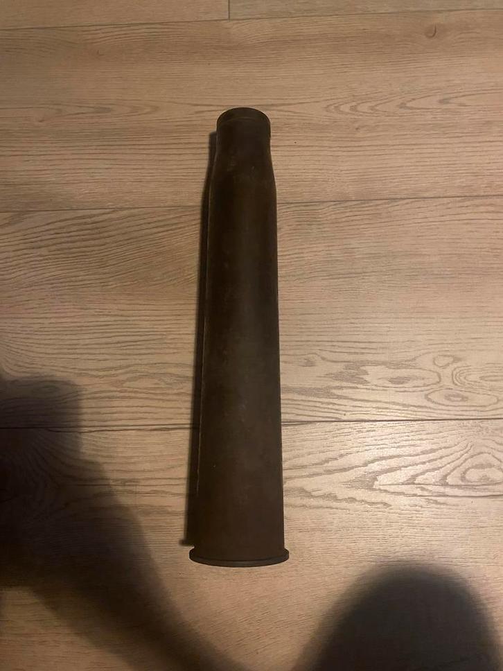 US WW2 stalen 57mm huls, Verzamelen, Militaria | Tweede Wereldoorlog, Hulzen of Bodemvondsten, Amerika, Ophalen of Verzenden