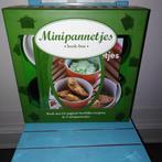 Mini pannetjes 2 stuks met receptenboek, Huis en Inrichting, Ophalen, Nieuw