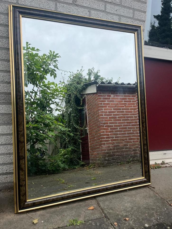 Grote, mooie vintage, antieke spiegel (zwaar) 85 x 110cm, Huis en Inrichting, Woonaccessoires | Spiegels, Gebruikt, 75 tot 100 cm