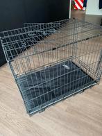 Zgan zwart gemetaliceerd  hondenbenchmet zwart kussen nieuw, Dieren en Toebehoren, Ophalen, Zo goed als nieuw