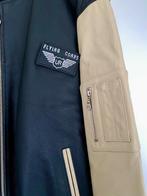 i628 Echt leren piloten-jas mt 52=L winterjas flight-jacket, Kleding | Heren, Maat 52/54 (L), Union River, Zwart, Ophalen of Verzenden