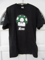 1 UP shirt, zwart, maat L (super mario), Kleding | Heren, Ophalen, Zo goed als nieuw, Maat 52/54 (L), Zwart