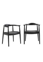 OHNO Kennedy Eetkamerstoel - Zwart - 2 voor €650, Huis en Inrichting, Stoelen, Zwart, Nieuw, Hout, Ophalen of Verzenden
