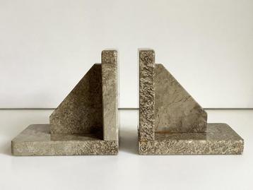 Vintage art deco boekensteunen marmer beschikbaar voor biedingen