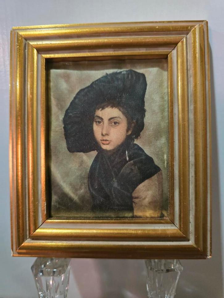 Antiek silk portret Steven Graph, Antiek en Kunst, Kunst | Schilderijen | Klassiek, Ophalen of Verzenden