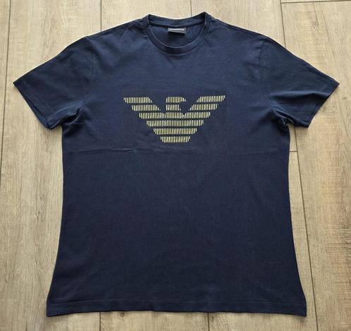 100% ORIGINEEL Emporio Armani t-shirt maat XL, Kleding | Heren, T-shirts, Zo goed als nieuw, Maat 56/58 (XL), Blauw, Ophalen of Verzenden