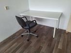 wit bureau /tafel en stoel draaistoel, Ophalen, Gebruikt