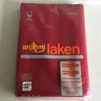 Donkerrood Katoenen Laken STRIJKVRIJ maat 240x255cm, Huis en Inrichting, Ophalen, Overige maten, Overige typen, Nieuw