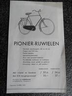 Pionier rijwielen 1937 folder, Fietsen en Brommers, Handleidingen en Instructieboekjes, Zo goed als nieuw, Verzenden