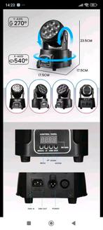 2 STKS Mini LED 7X12 W Wash Light RGBW 4in1, Muziek en Instrumenten, Licht en Laser, Ophalen, Zo goed als nieuw, Licht