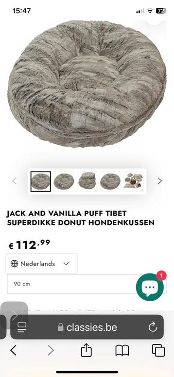 Jack and vanillia mand grote maat beschikbaar voor biedingen