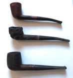 3x oude antieke / vintage tabaks pijpen (hout) pijp, Gebruikt, (Water)pijp, Verzenden