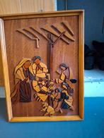 Houtsnijwerk Kerst tafereel Kerststal, Ophalen