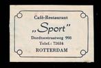 suikerzakje 403 Sport Rotterdam, Nederland, Ophalen of Verzenden