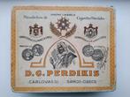 D.G.Perdikis Carlovassi Samos Grece Cigarettes blik, Verzamelen, Blikken, Ophalen of Verzenden, Gebruikt, Overige