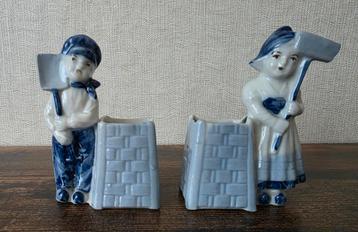 Vintage Porseleinen Beeldjes - Set van 2 beschikbaar voor biedingen