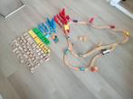 Houten treinbaan met blokken, Kinderen en Baby's, Speelgoed | Houten speelgoed, Ophalen of Verzenden, Gebruikt, Overige typen