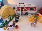 Playmobil caravan en tent, Ophalen of Verzenden, Zo goed als nieuw