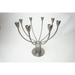 # RVS design kandelaar door K. Hagberg en M. Hagberg, Ikea, Gebruikt, 25 tot 50 cm, Ophalen of Verzenden, Metaal