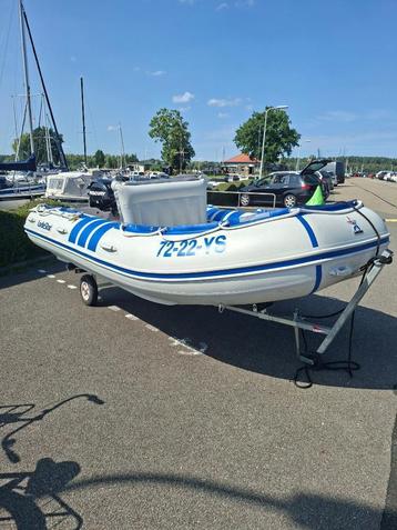 Lodestar TriMax 3D V380 + Mercury 20pk 4-takt +strandtrailer beschikbaar voor biedingen
