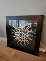 Bijzonder 3D kunstwerk in zwarte lijst (90x90), Antiek en Kunst, Ophalen