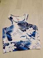 Stronger Sporttop met Blauw/Wit Tropische Print - maat S, Blauw, Ophalen of Verzenden, Fitness of Aerobics, Maat 36 (S)